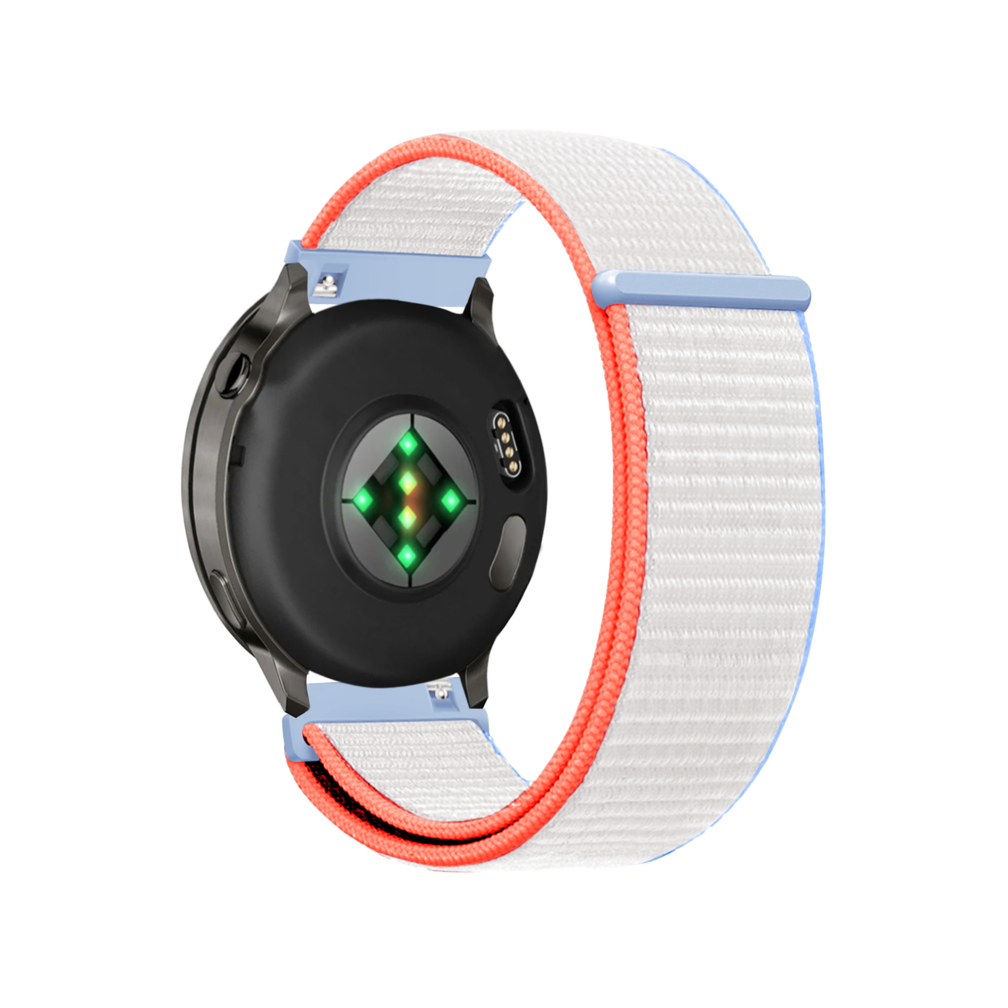 Bandz Garmin Forerunner 255s Nylon Loop Armband (Milk White)