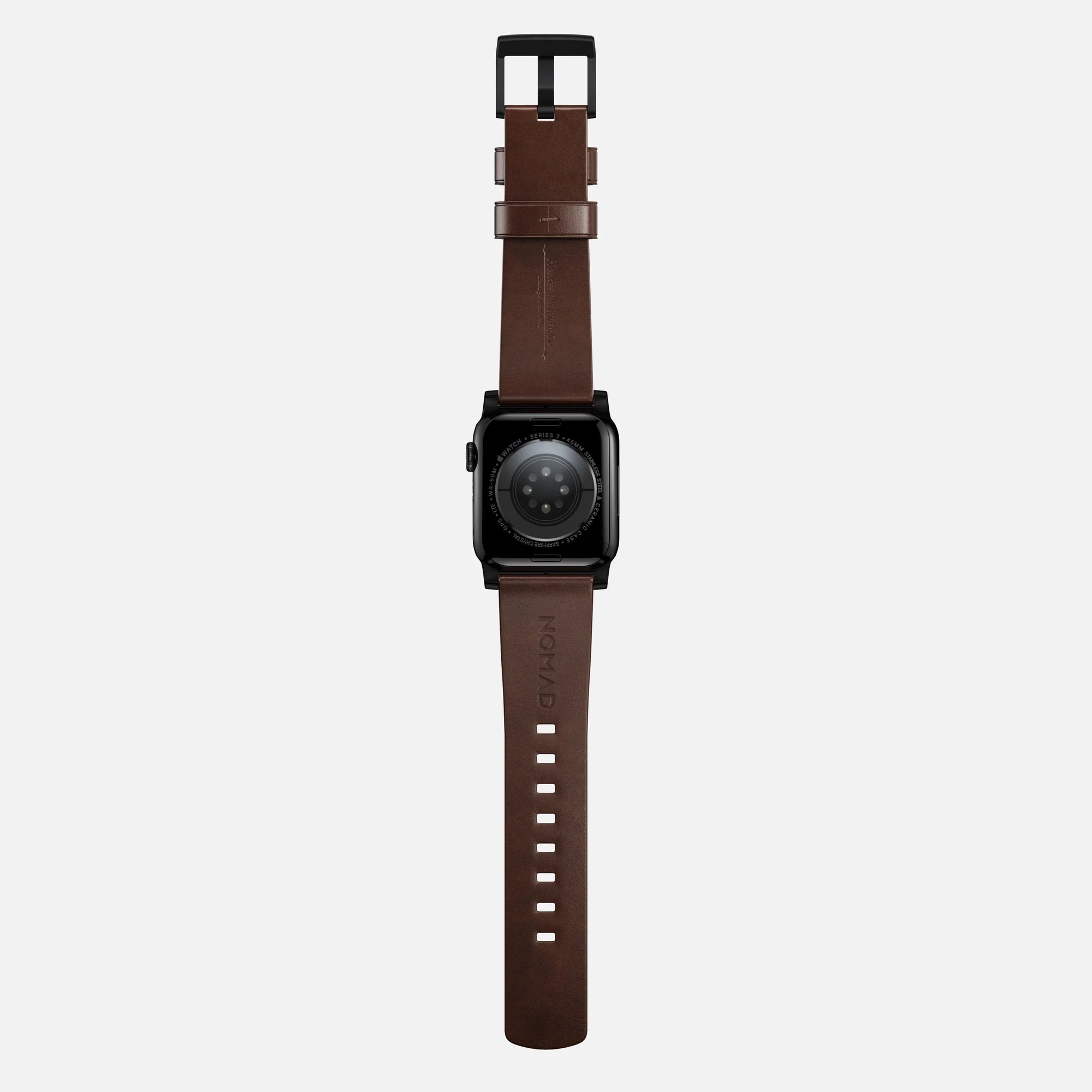 Nomad Modern Apple Watch Lederarmband (Braun/Schwarz)