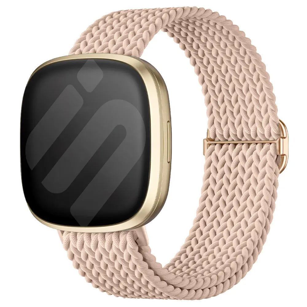 Fitbit Versa 3 Adjustable Woven Strap (Pink)