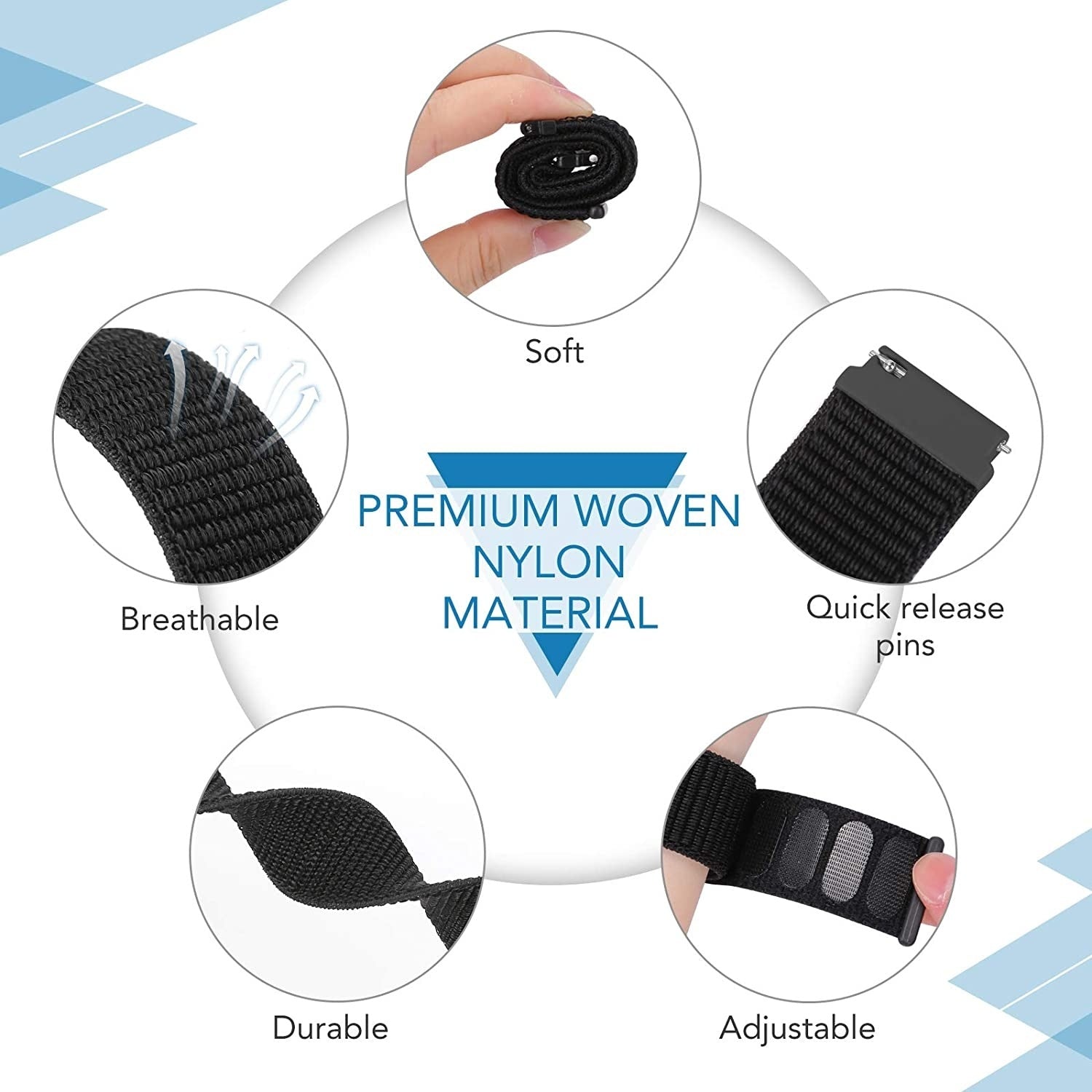 Polar Grit X2 Pro Nylon Strap (Black)