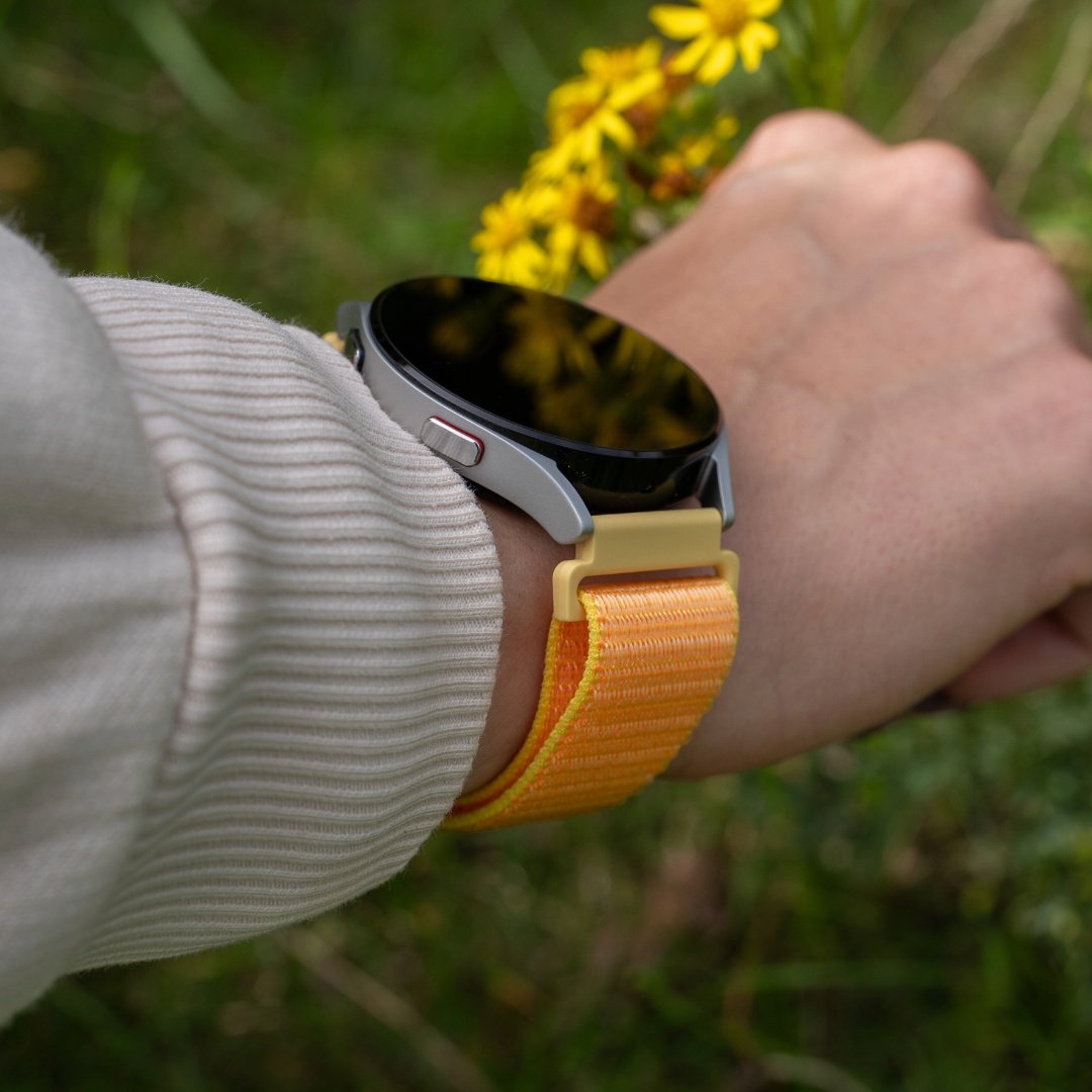 Oppo Watch X Nylonarmband (Hell Gelb)