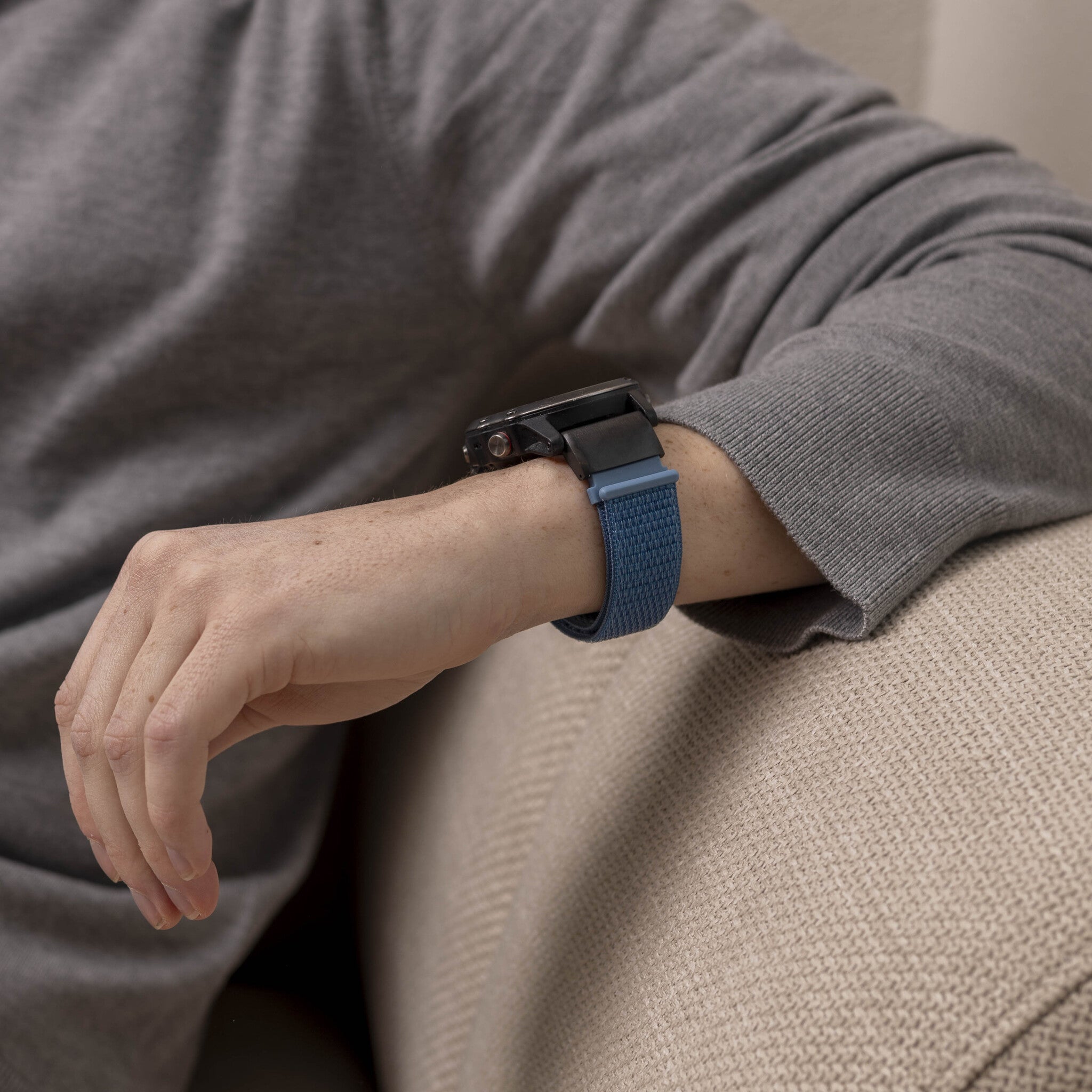 Garmin Fenix 8 Pro - 51mm Nylonarmband (Hell Blau)