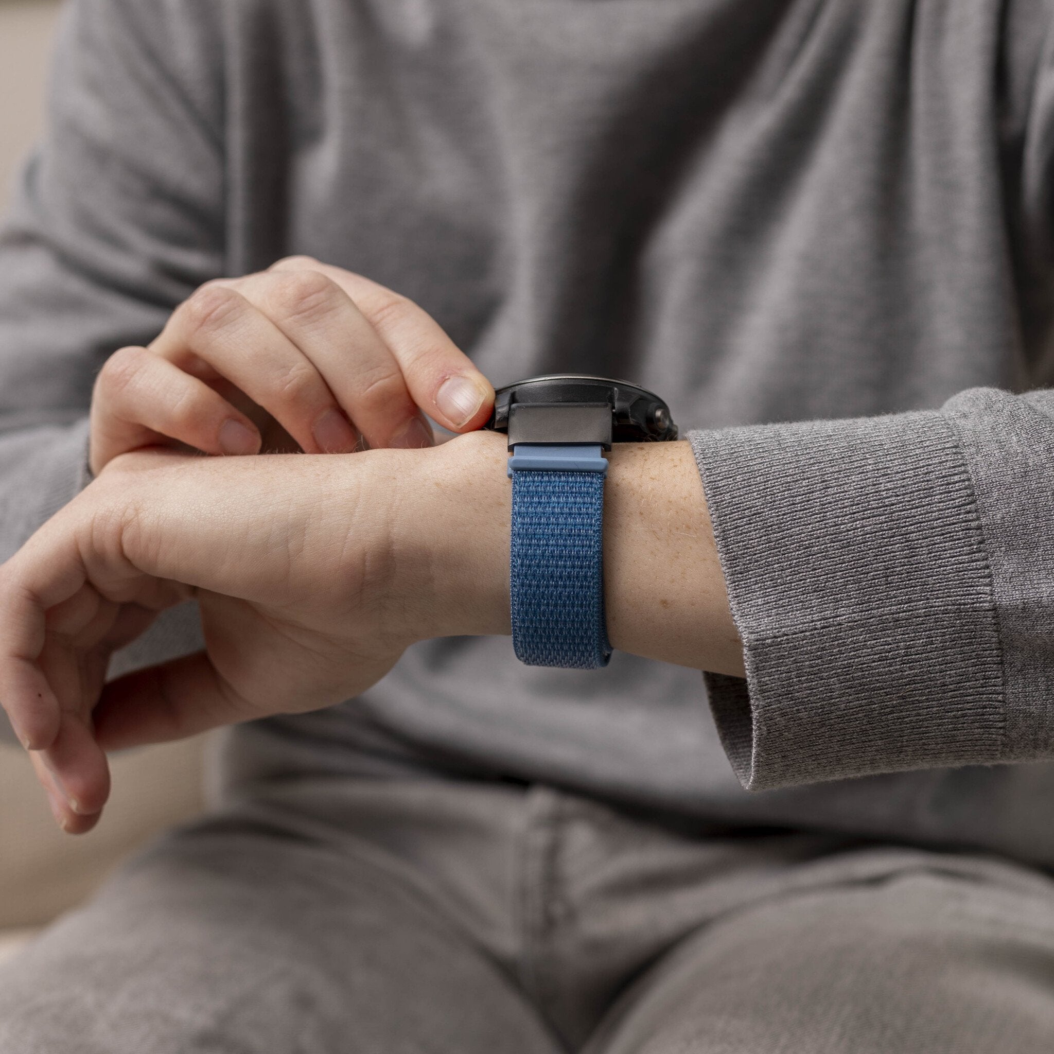 Garmin Descent MK3i - 51mm Nylonarmband (Hell Blau)