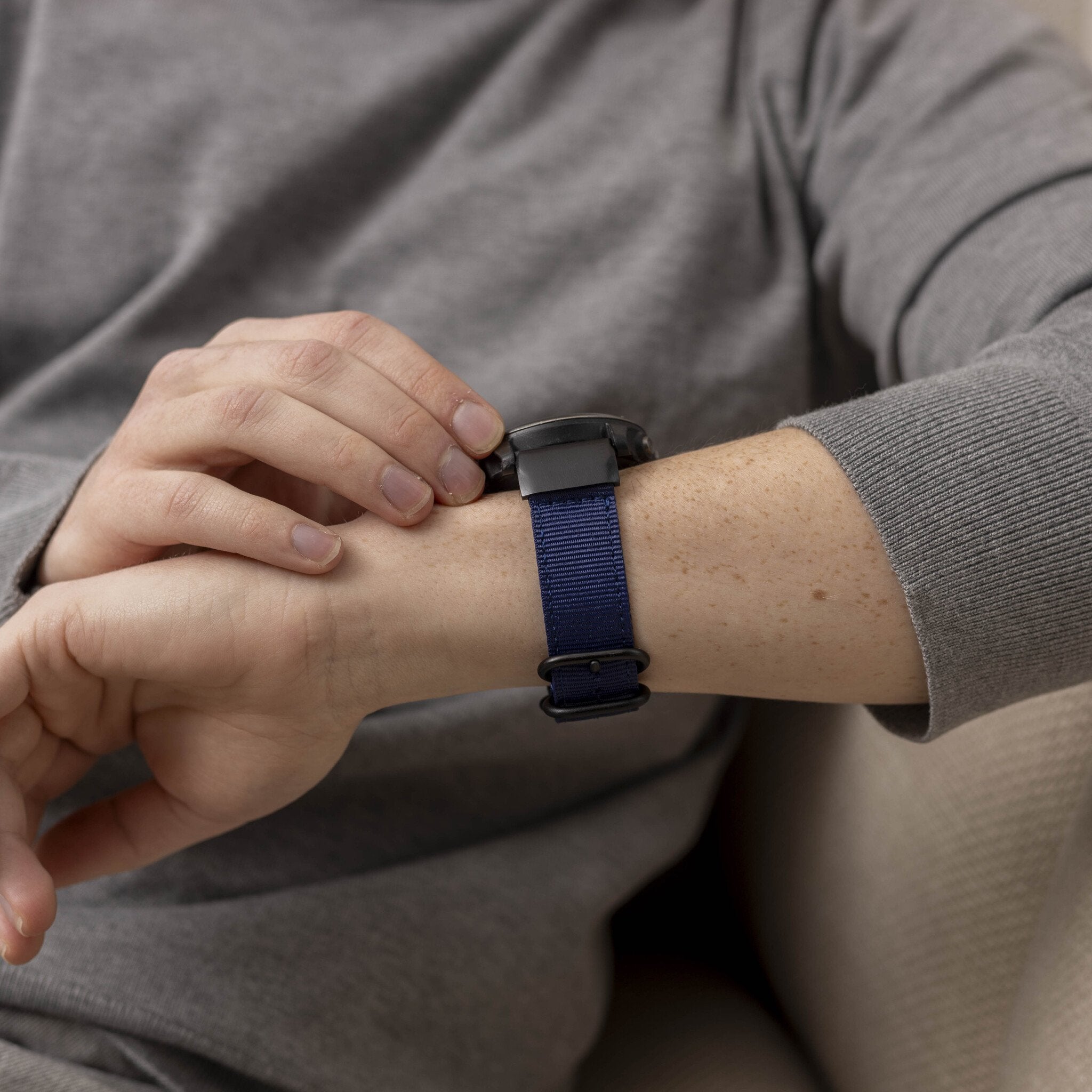 Garmin Descent MK2(i) Nylonarmband mit Schnalle (Blau)