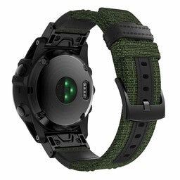 Garmin Instinct E - 45mm Nylon Hybrid-Armband (Armeegrün)