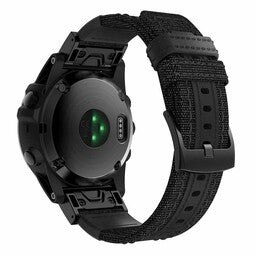 Garmin Instinct E - 45mm Nylon Hybrid-Armband (Schwarz)