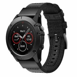Garmin Instinct E - 45mm Nylon Hybrid-Armband (Schwarz)