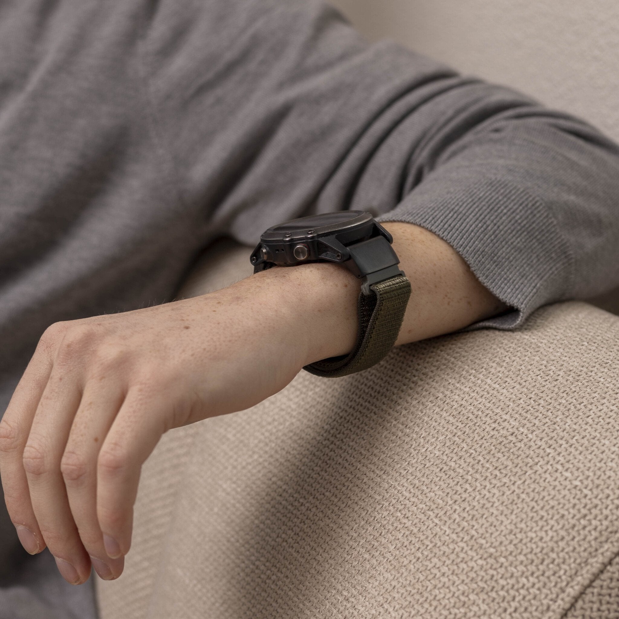 Garmin Descent MK3i - 51mm Nylonarmband (Armeegrün)