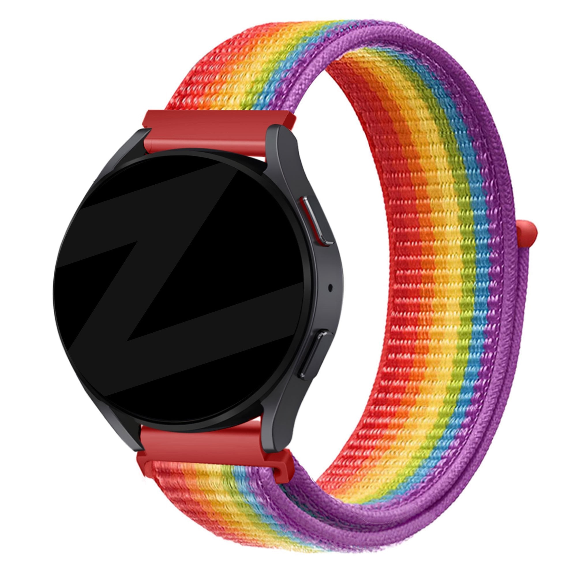 Bandz Garmin Approach S50 Nylon Loop Armband (Regenbogen)