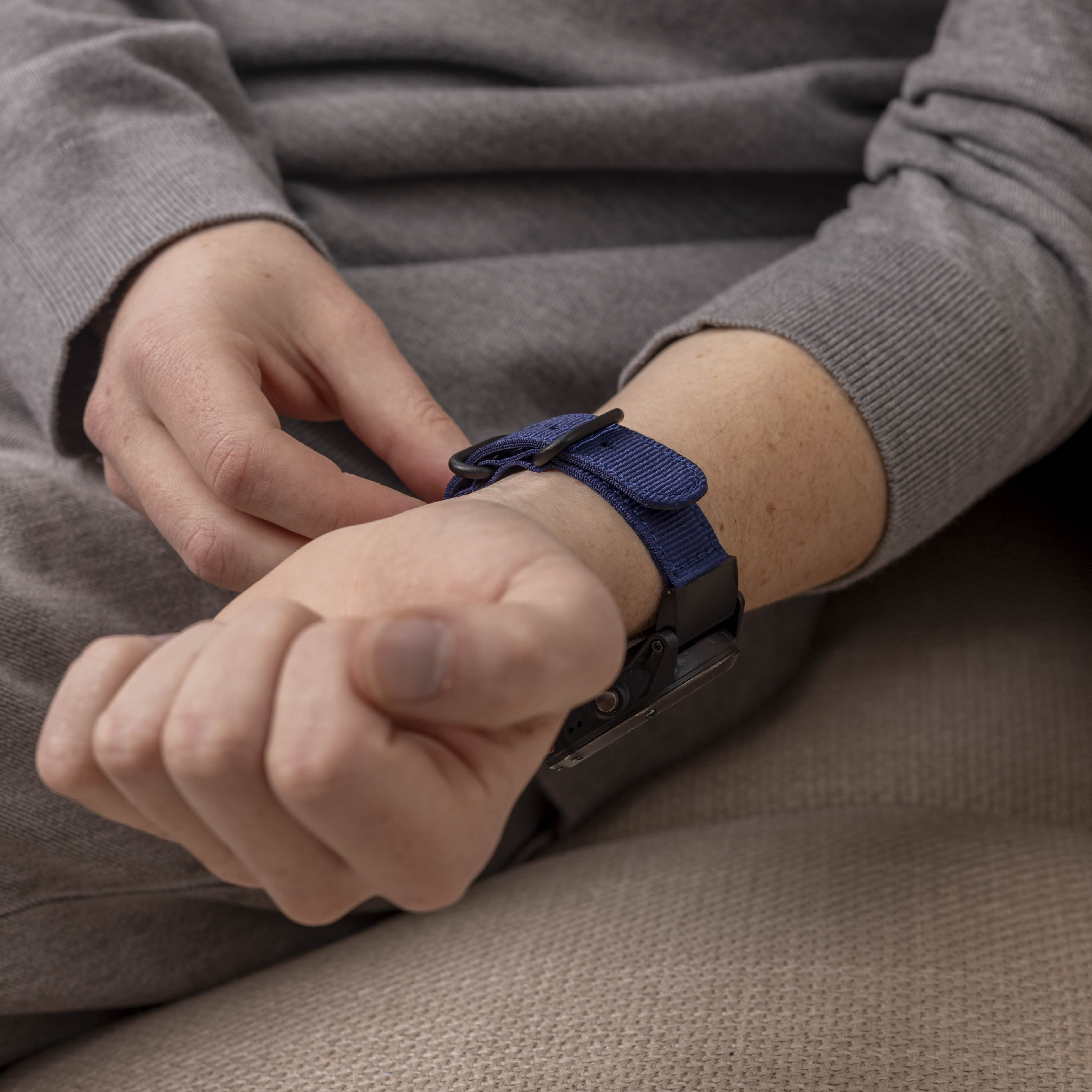 Garmin Instinct 3 - 50mm Nylon Buckle Strap (Blue)