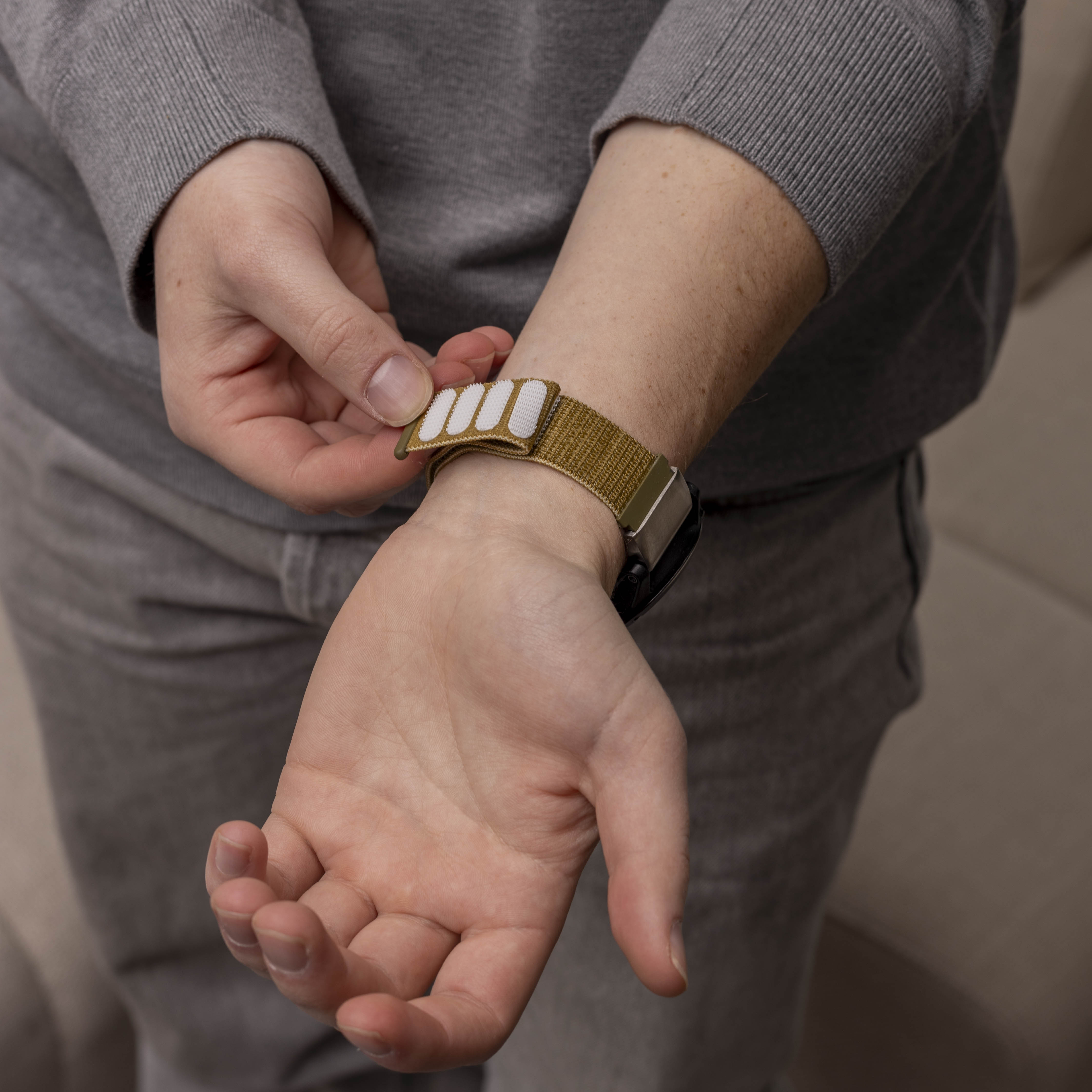 Garmin Fenix 5x / 6x Nylonarmband (Olivgrün)