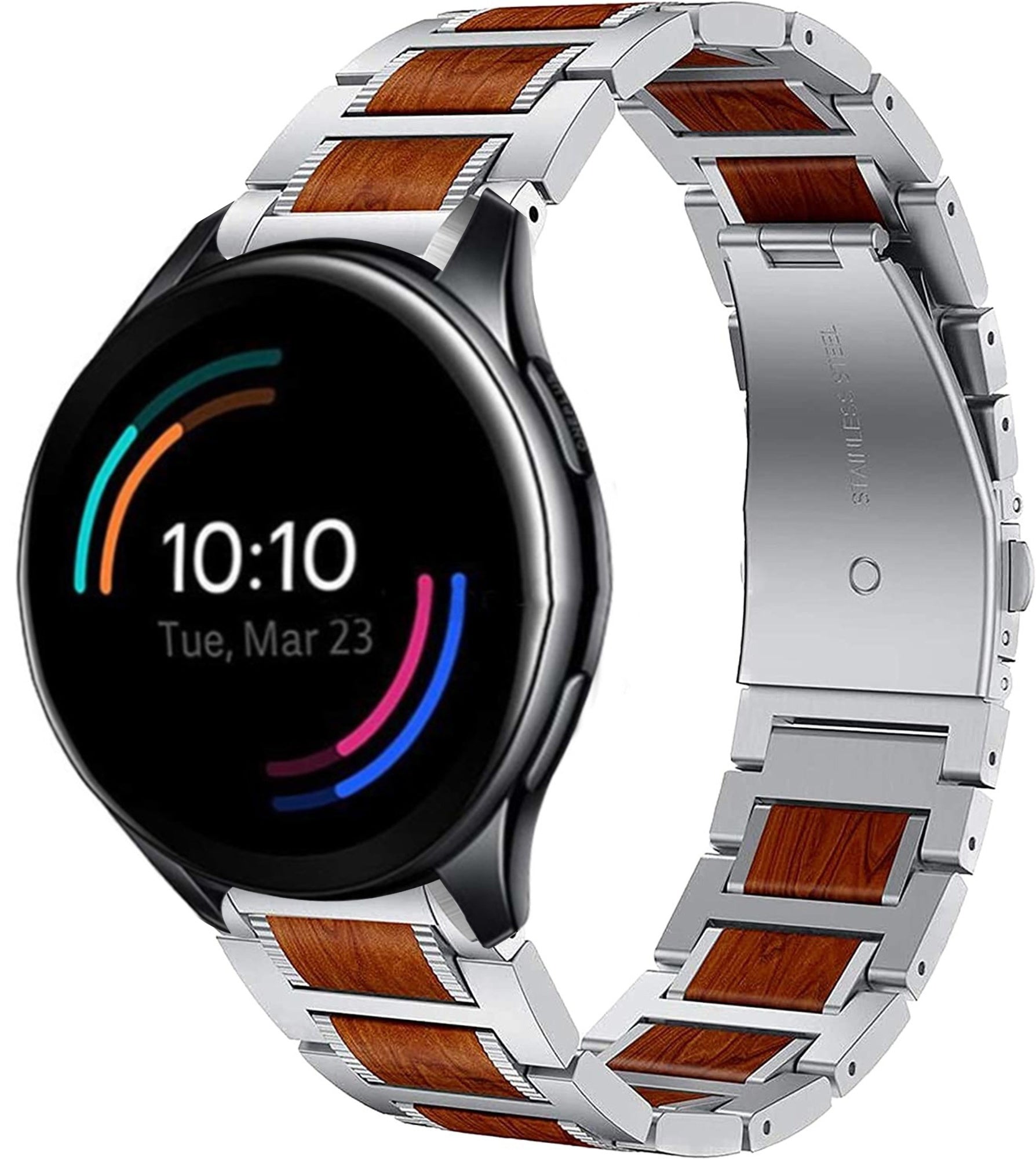 OnePlus Watch 3 Holz/Stahlarmband (Silber)