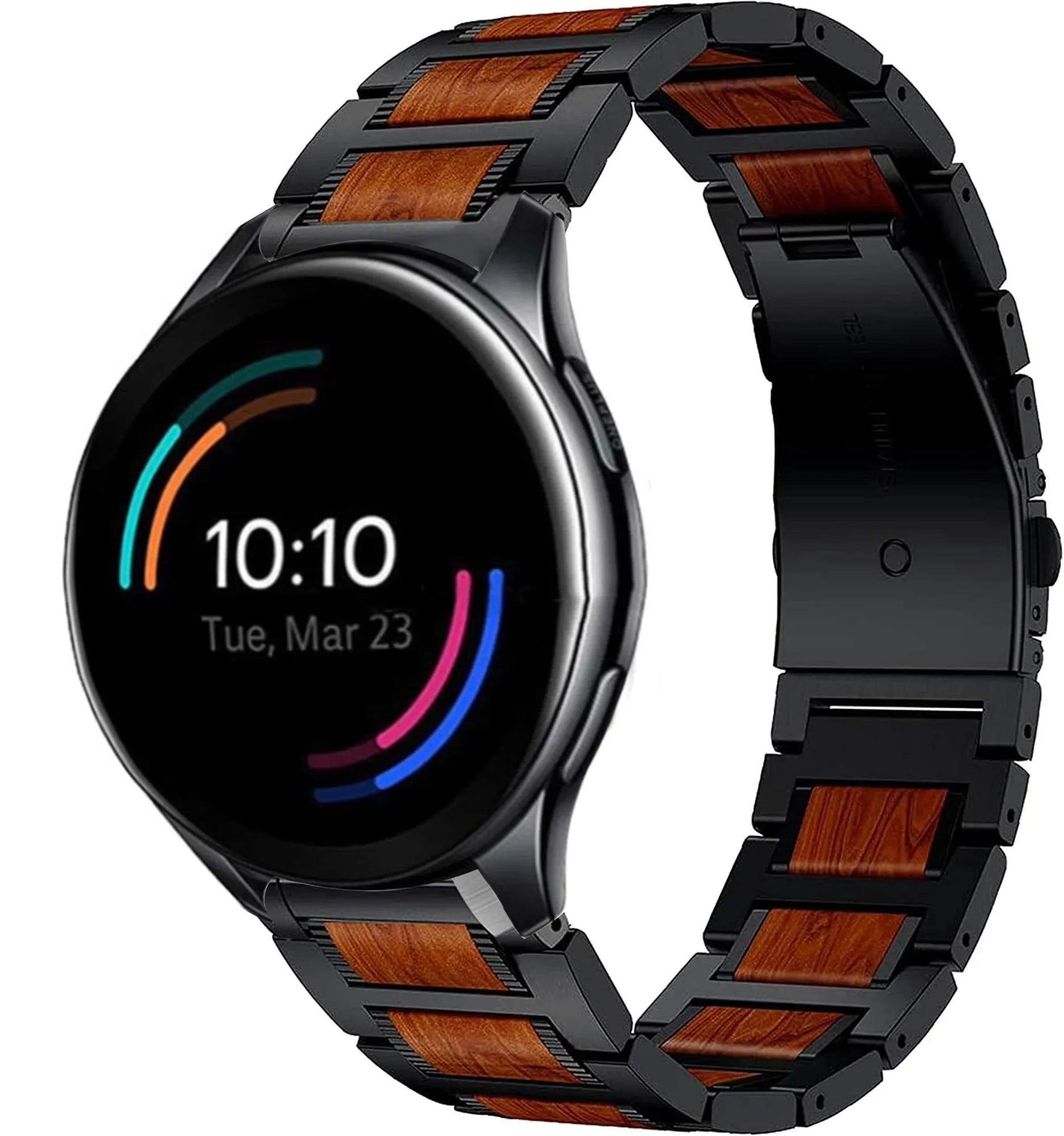 OnePlus Watch 3 Holz/Stahlarmband (Schwarz)