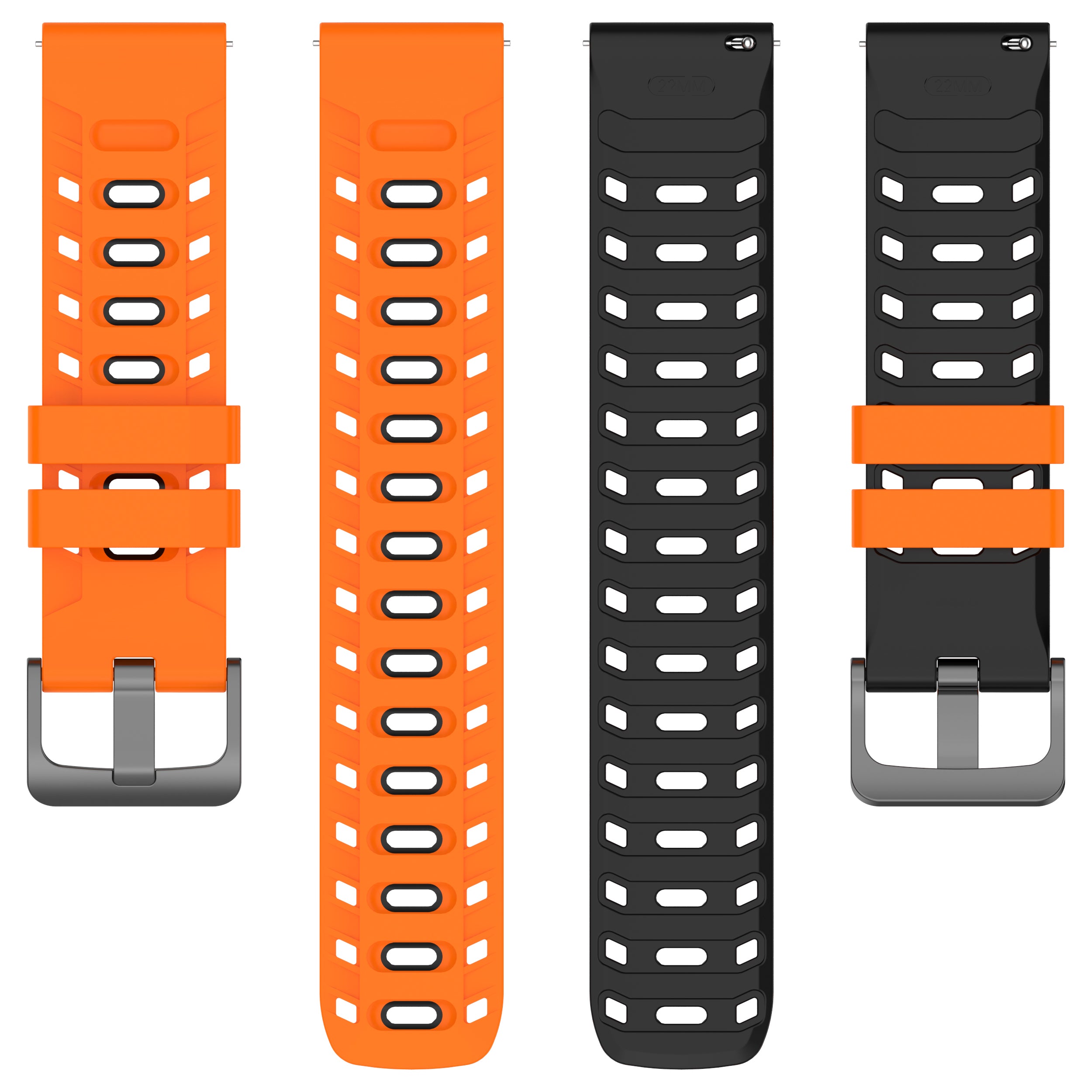 Suunto 9 Peak Mecha Sportarmband (Orange/Schwarz)