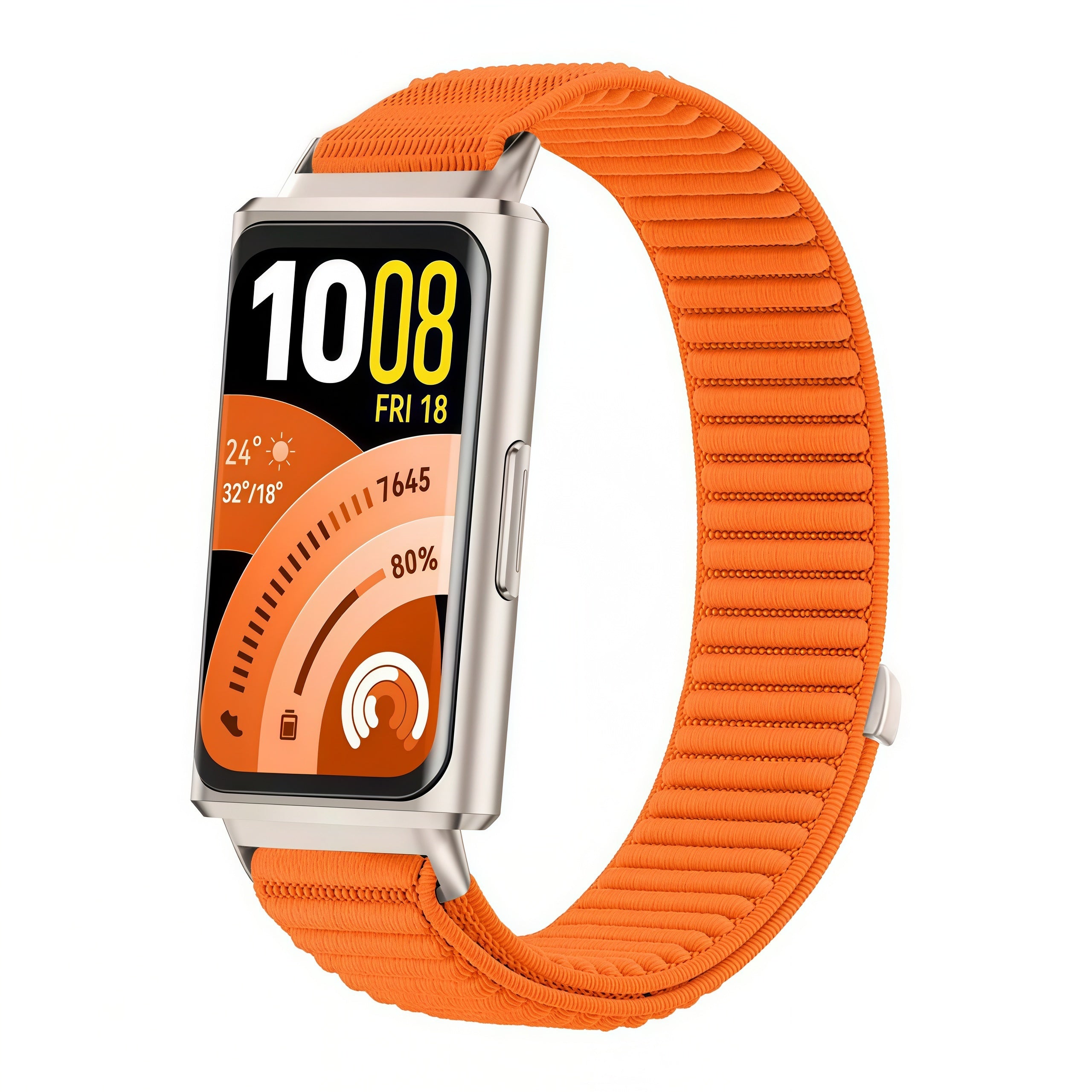 Huawei Band 11 Pro Wave Nylonarmband (Orange)