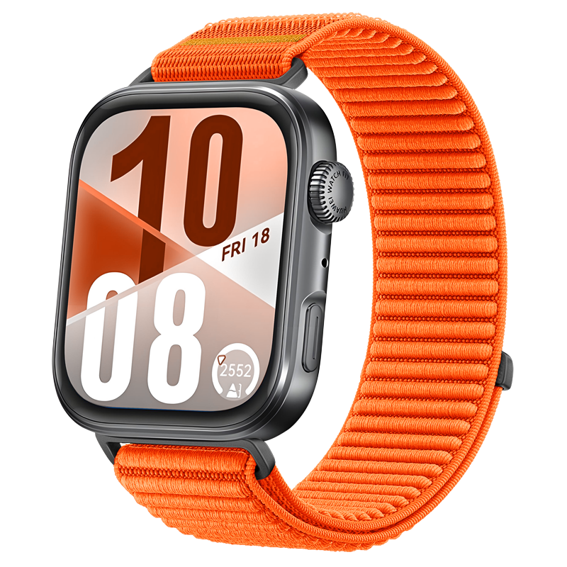 Huawei Watch Fit 4 Nylon Wave Armband (Orange)