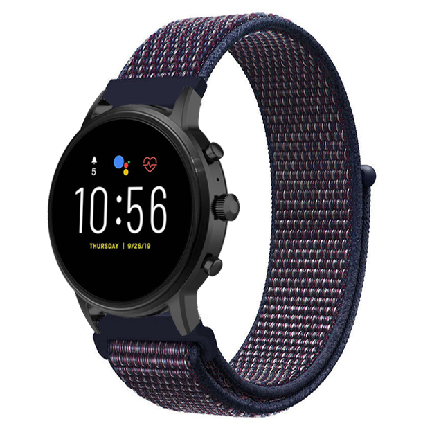 Fossil Gen 4 Explorist (HR) Nylonarmband (Lila-Blau)