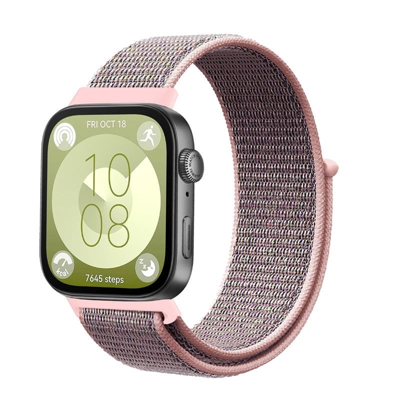 Huawei Watch Fit 4 Klassisches Nylon Armband (Rosa Sand)