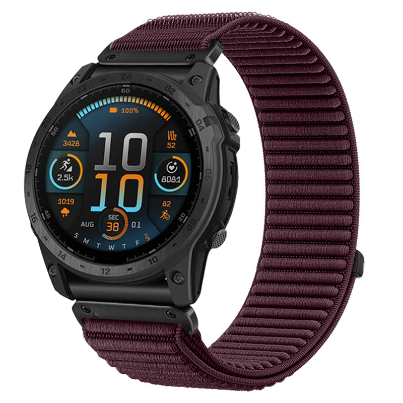 Garmin Descent Mk2s Wave Nylonarmband (Plum)