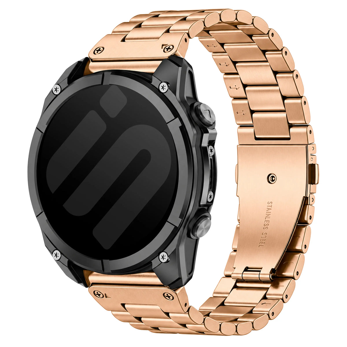 Garmin Approach S72 - 43mm Premium Stahlarmband (Roségold)