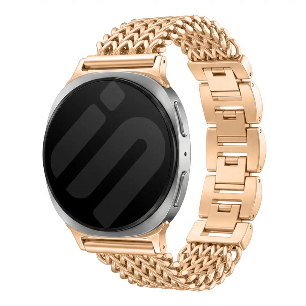 Samsung Galaxy Watch 8 - 44mm Metall Mesh Armband (Roségold)