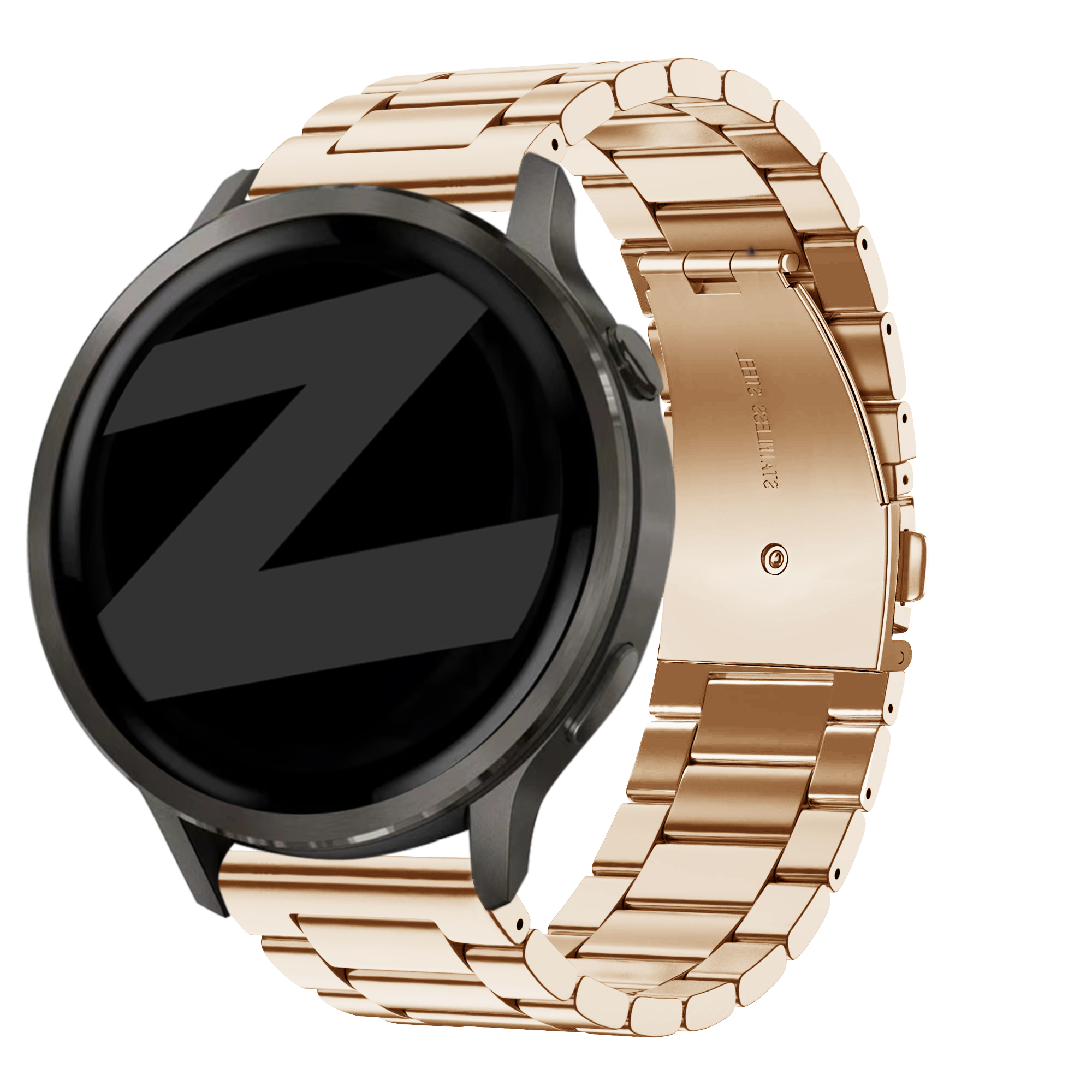 Bandz Garmin Vivomove 3s Stahlarmband 'Classic' (Roségold)