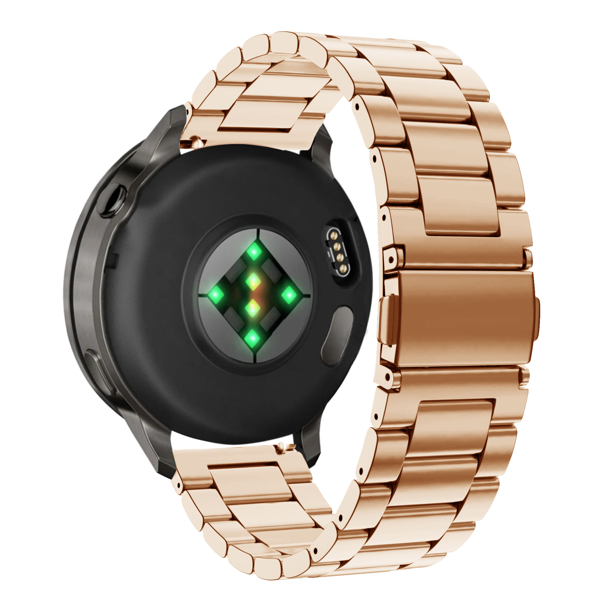 Bandz Garmin Vivomove 3s Stahlarmband 'Classic' (Roségold)