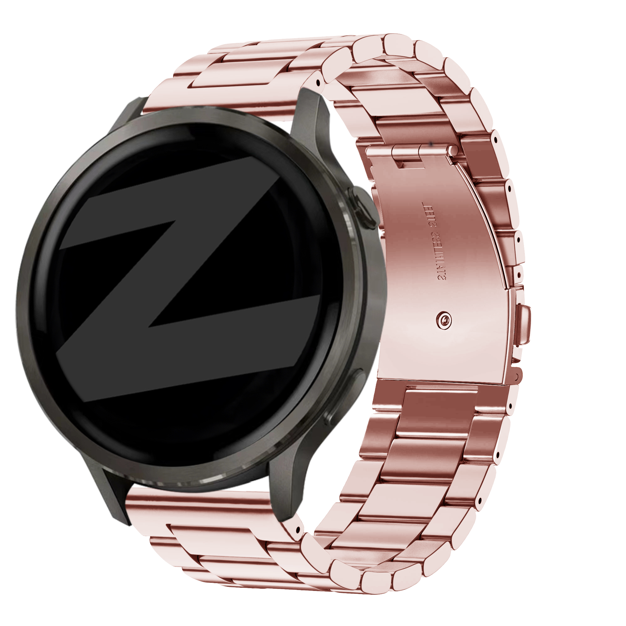 Bandz Garmin Venu SQ Stahlarmband 'Classic' (Rosa)