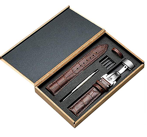 Amazfit Active Luxury Leather Strap (Dark Brown)