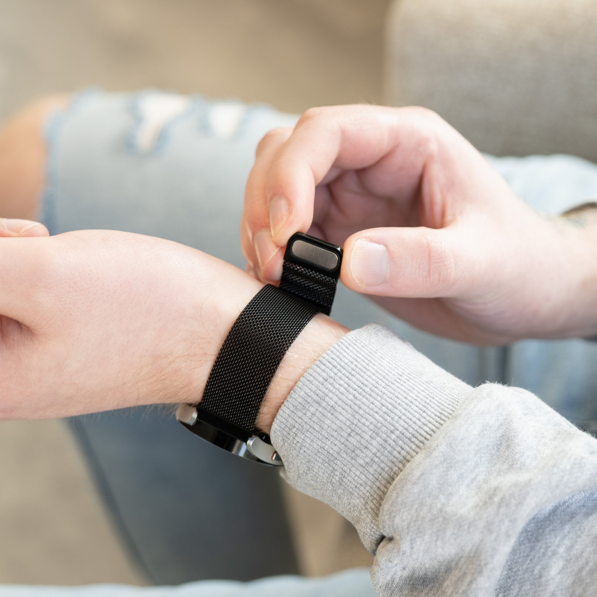 Samsung Galaxy Watch 6 Classic 43mm Milanese-Armband (Schwarz)