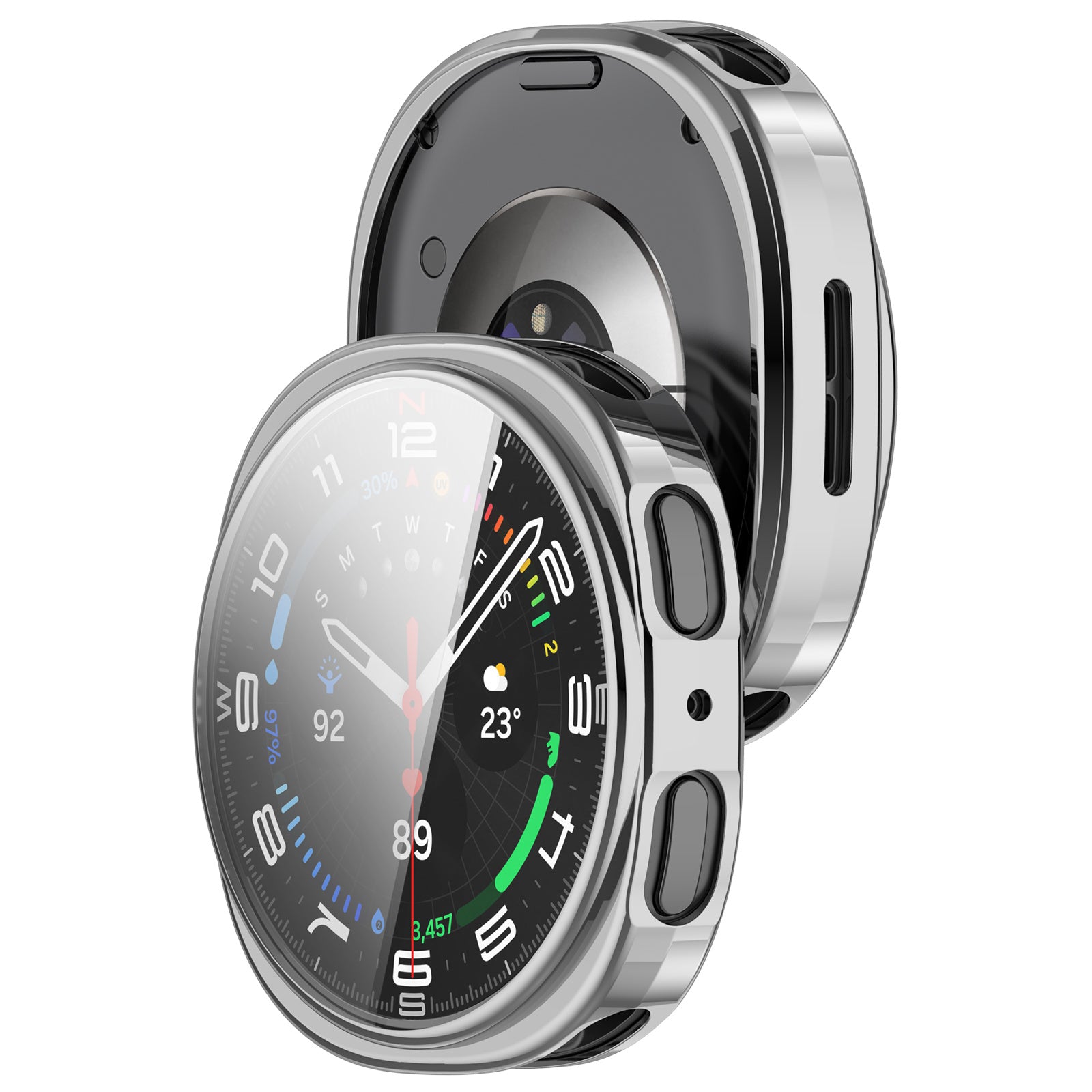 Samsung Galaxy Watch 8 - 44mm TPU Hülle (Silber)