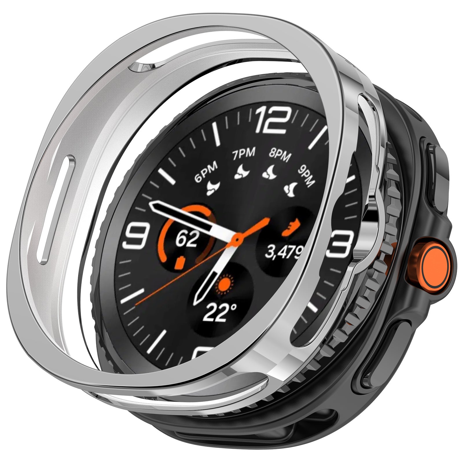 Samsung Galaxy Watch 8 Classic TPU Hülle (Silber)