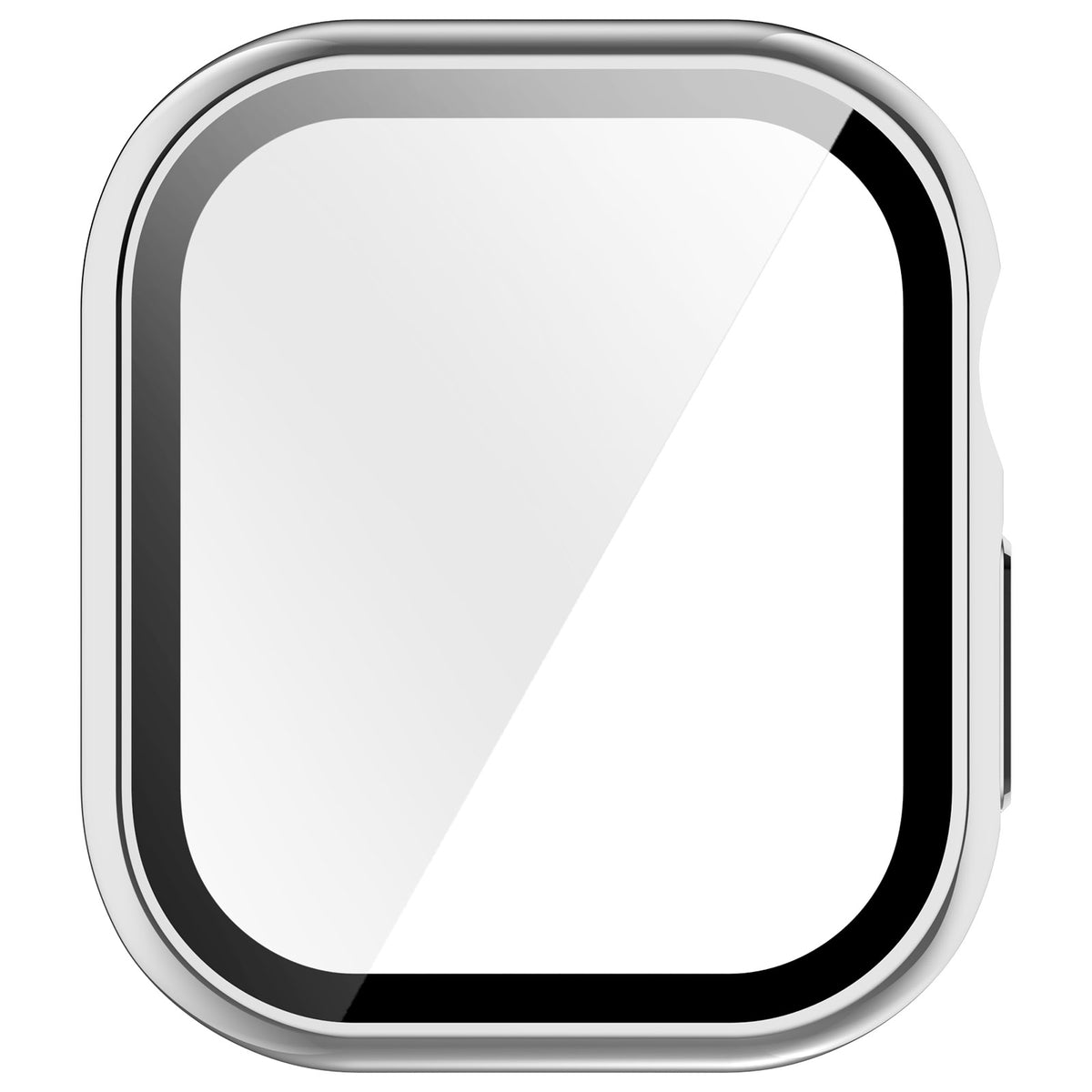 Apple Watch 12 - 46mm Hartschalenhülle mit Glas (Silber)