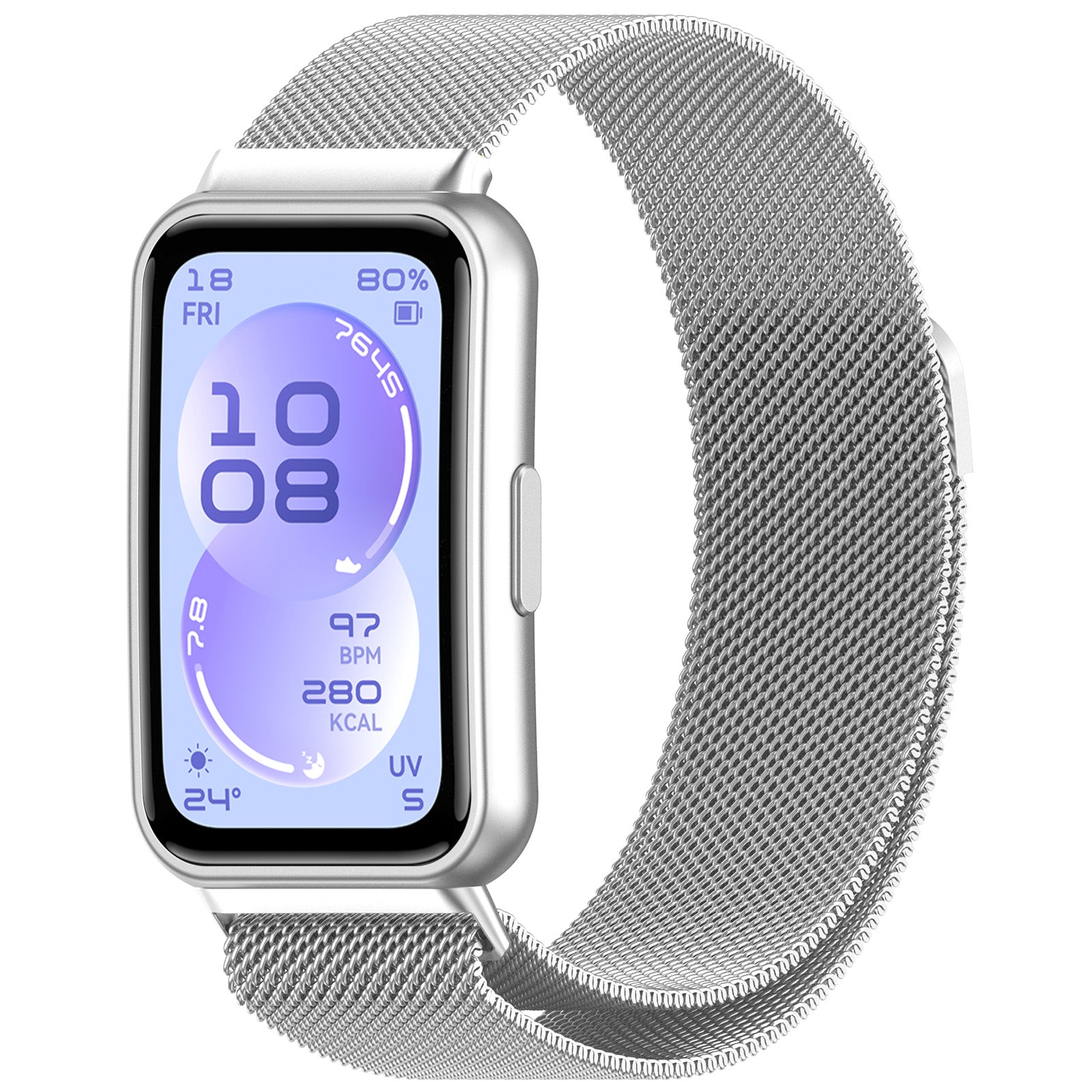Huawei Band 11 Pro Milanese Strap (Silver)
