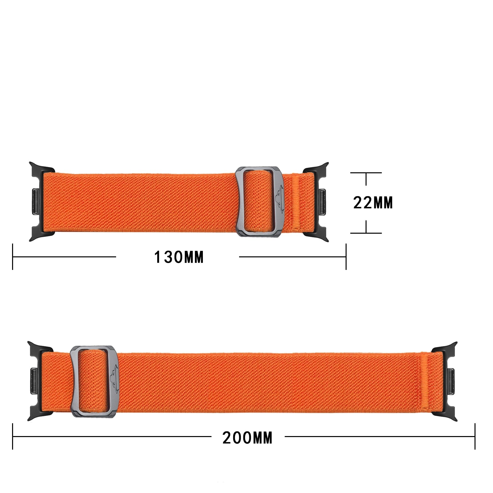 Samsung Galaxy Watch 8 Classic Elastisches Armband (Orange)