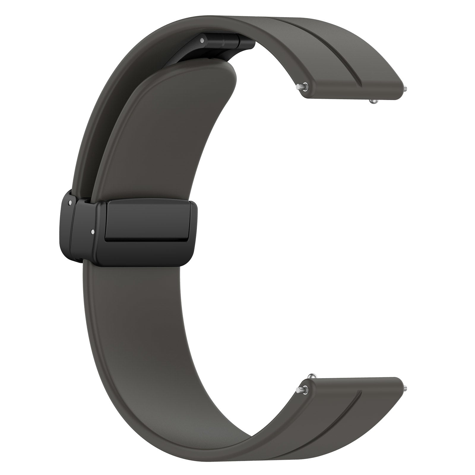Coros Apex 2 D-Buckle Silicone Strap (Dark Grey)