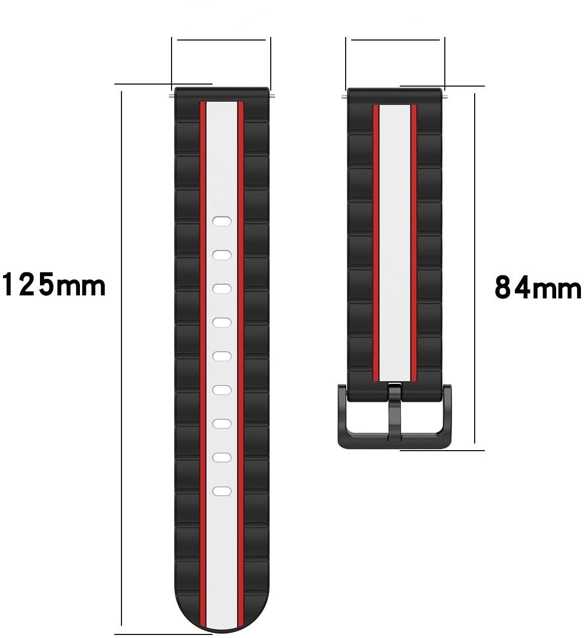 Honor Magic Watch 2 Special Edition Armband (Schwarz/Weiß)