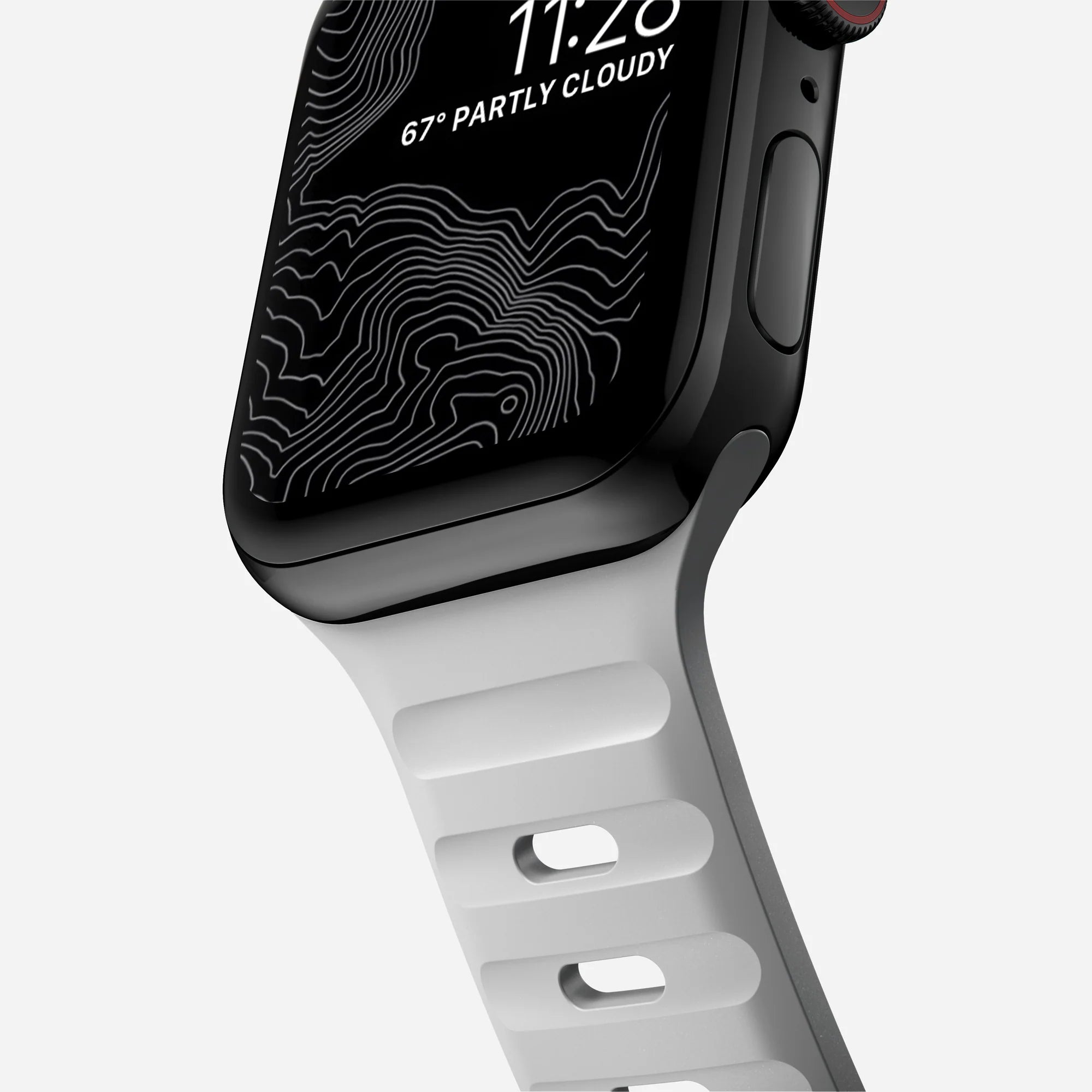 Nomad Sport Apple Watch Silikonarmband (Lunar Gray)