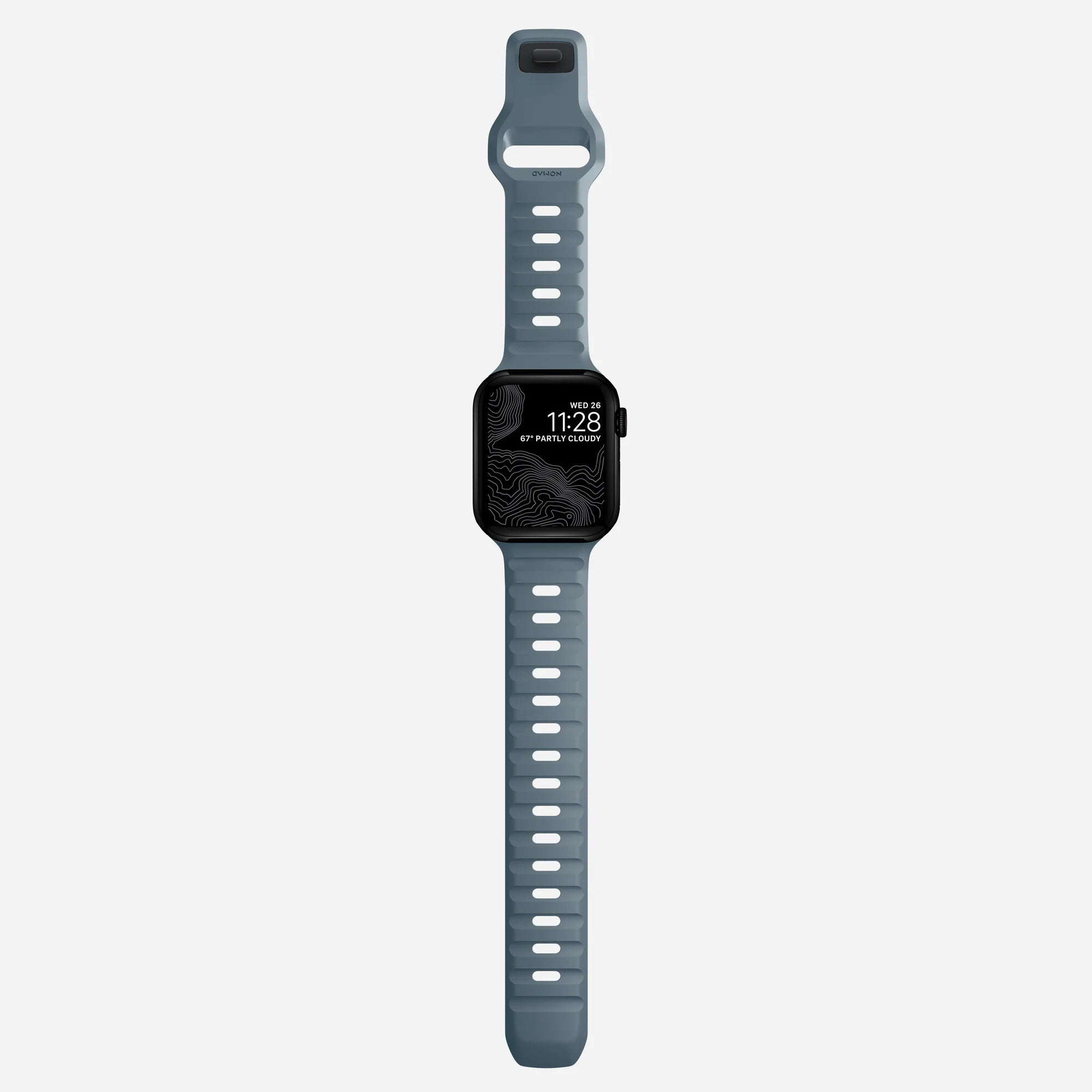 Nomad Sport Apple Watch Silicone Strap (Navy Blue)