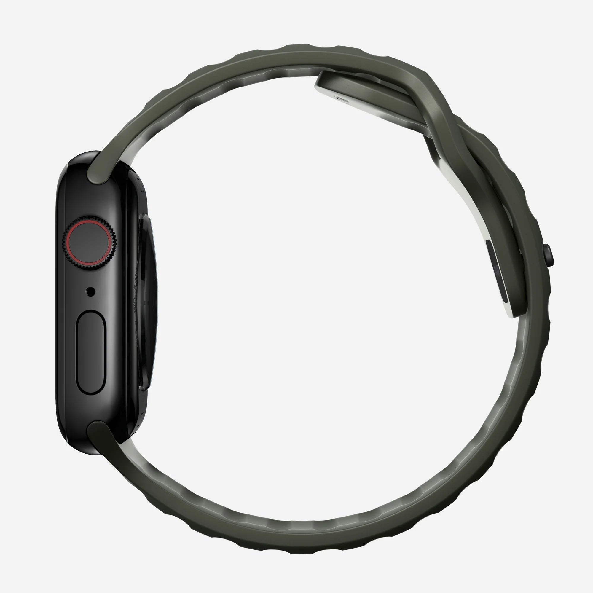 Nomad Sport Apple Watch Silikonarmband (Aschgrün)