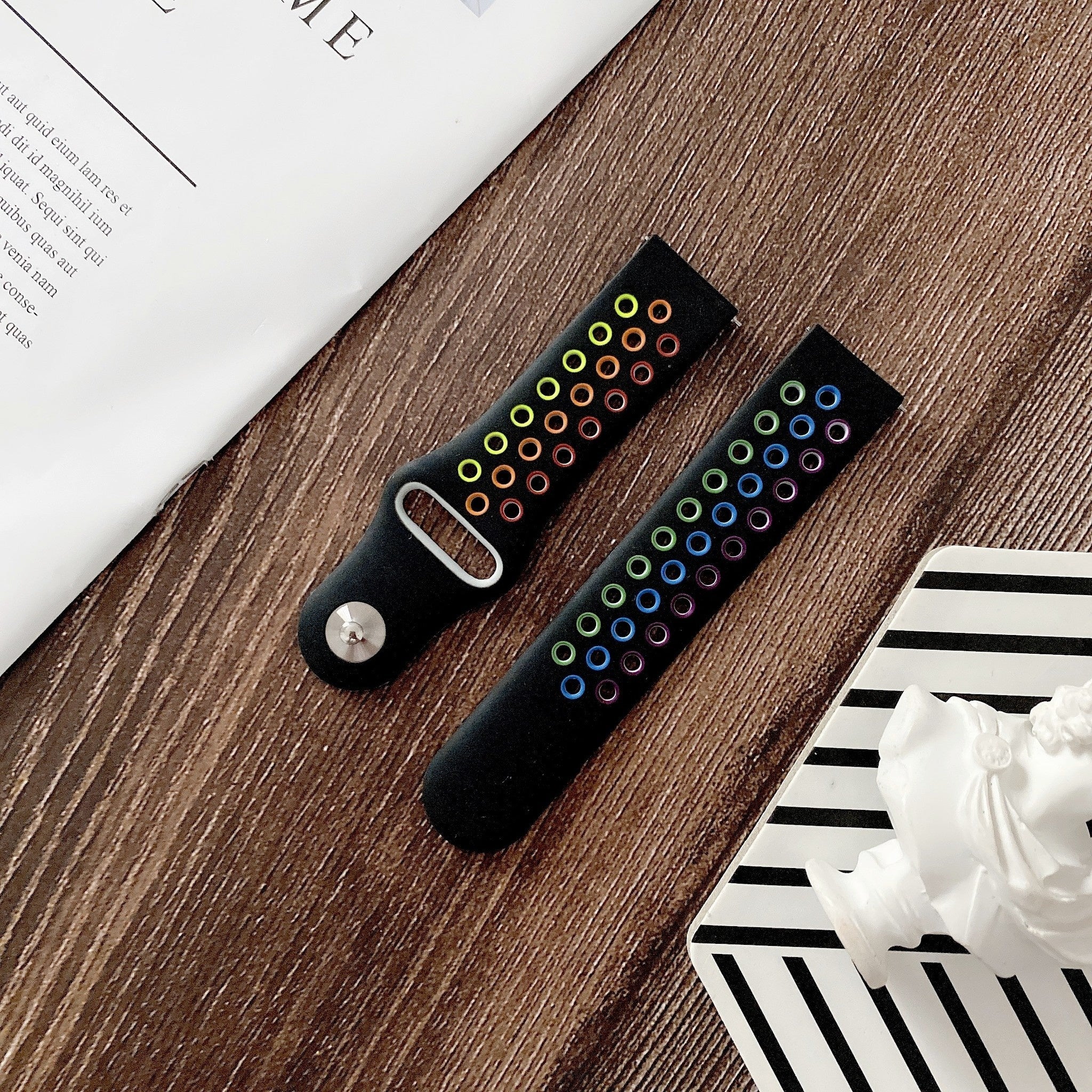 Withings Steel HR Sport Sport Strap (Black/Colourful)