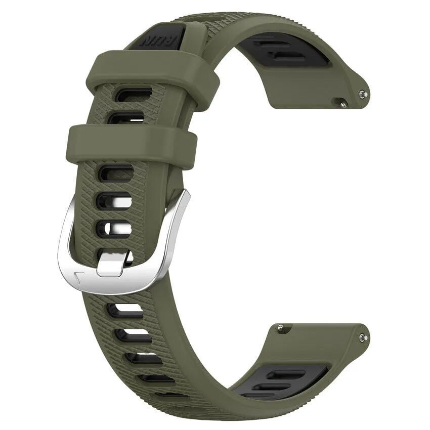 Coros Pace Pro Sport-Schnallenarmband (Olivgrün/Schwarz)
