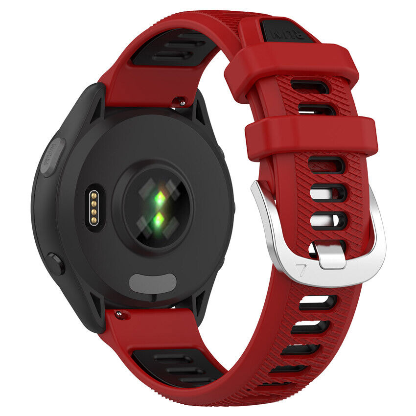 Garmin Forerunner 570 - 47mm Schnalle Sport Amrband (Rot/Schwarz)