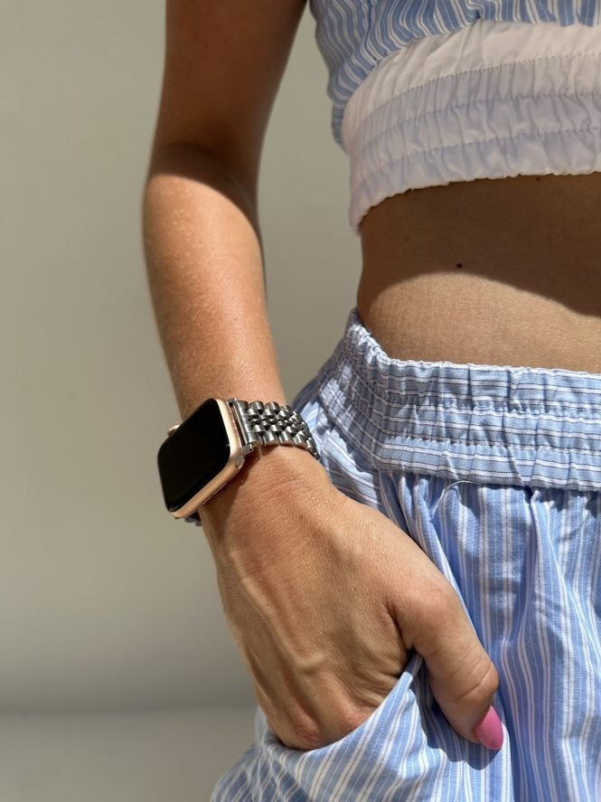 xoxo Wildhearts Apple Watch Stahlarmband (Silber)