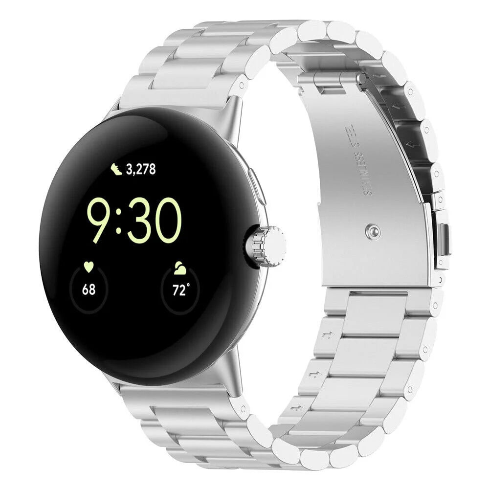 Google Pixel Watch 4 - 45mm Stahlarmband (Silber)