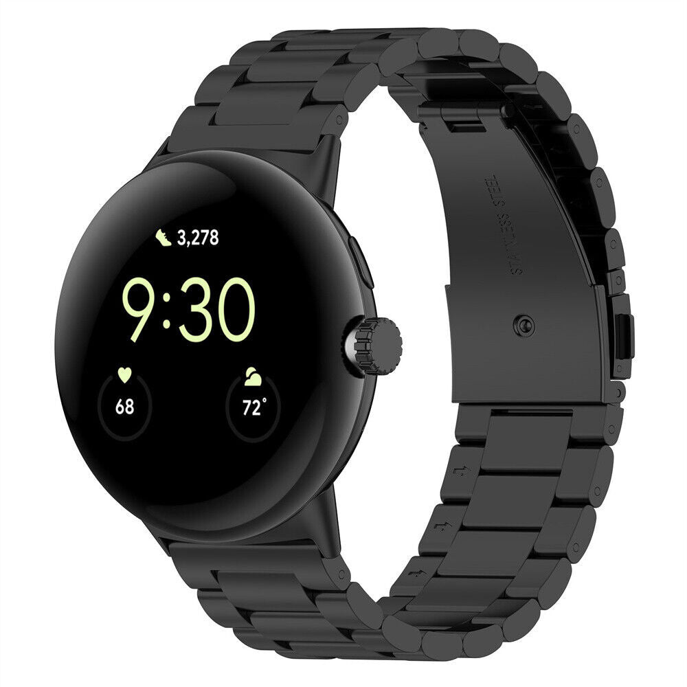 Google Pixel Watch 4 - 45mm Stahlarmband (Schwarz)