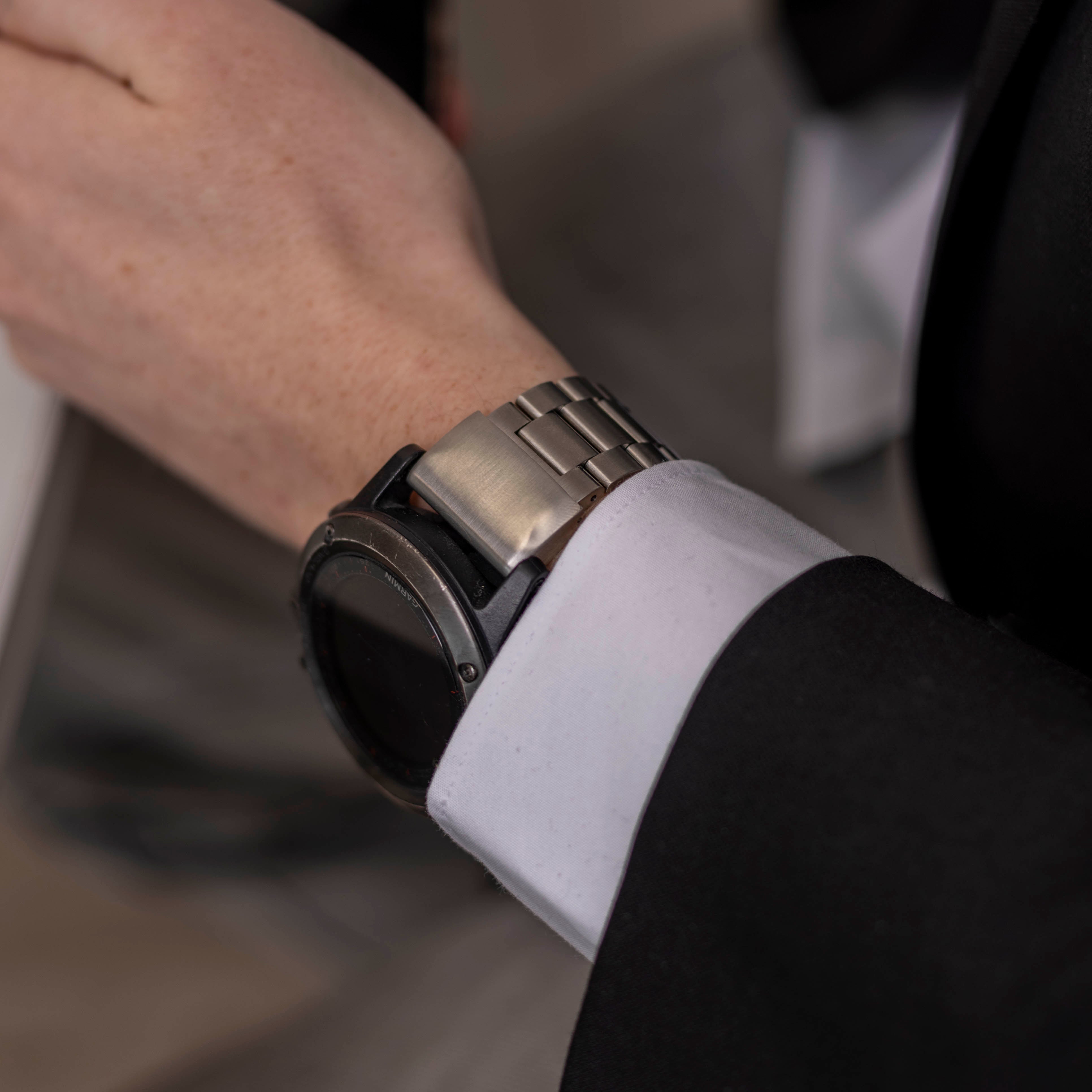 Garmin Fenix 3 Stahlarmband (Silber)