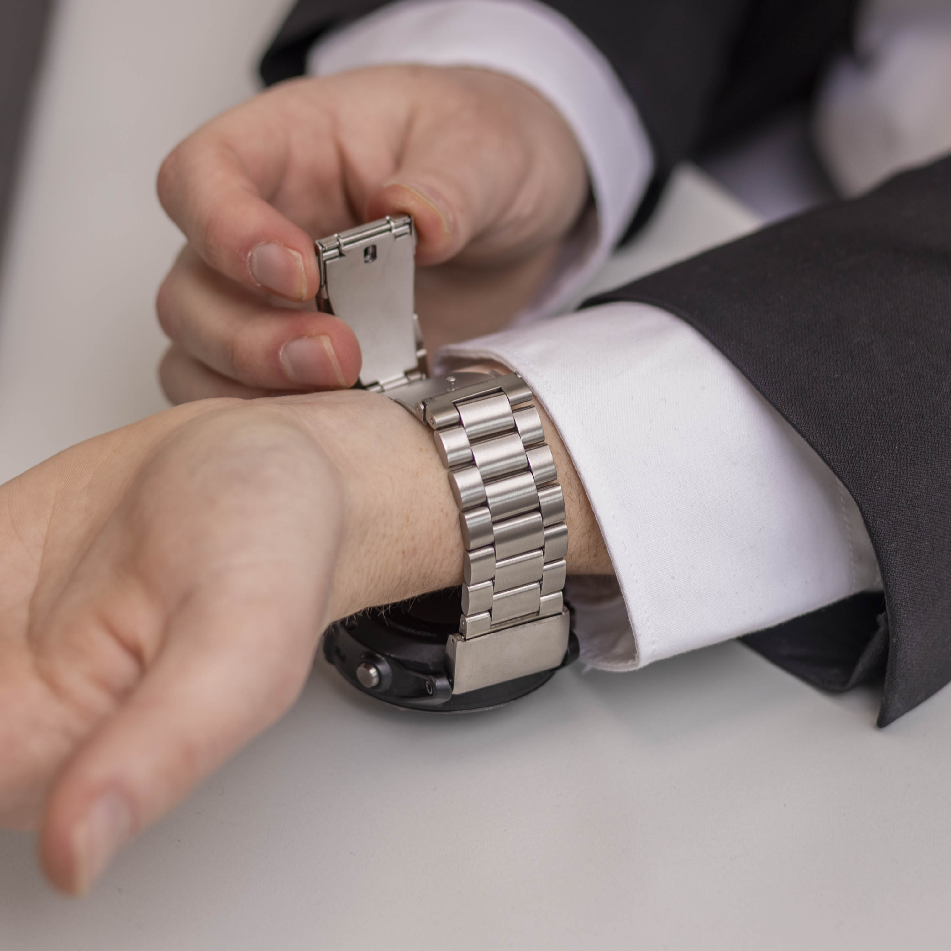 Garmin Fenix 3 Stahlarmband (Silber)