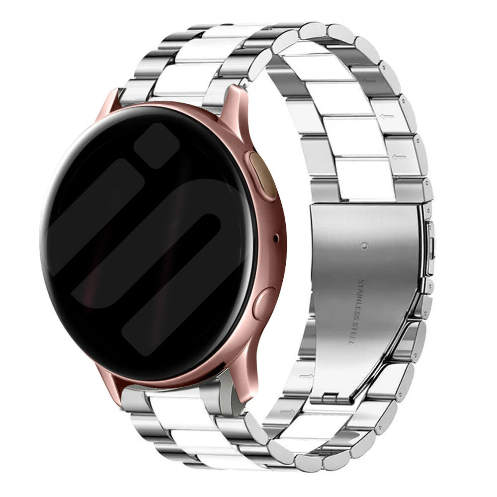 Coros Apex 2 Stahlarmband (Silber/Weiß)