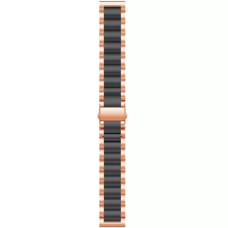 Amazfit Bip 5 Stahlarmband (Roségold/Schwarz)